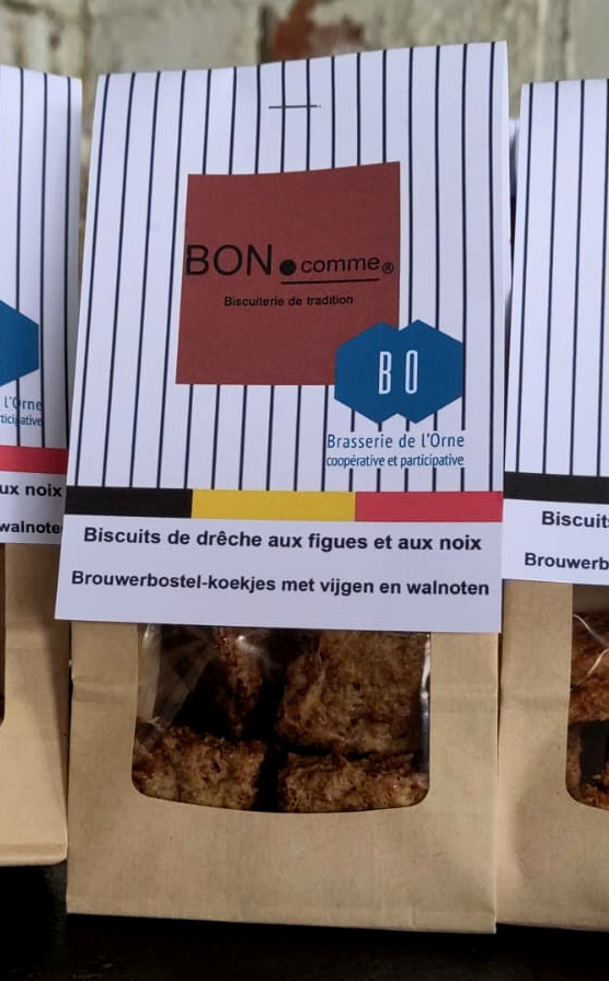 Biscuits de drêches figues et noix - Bon.comme