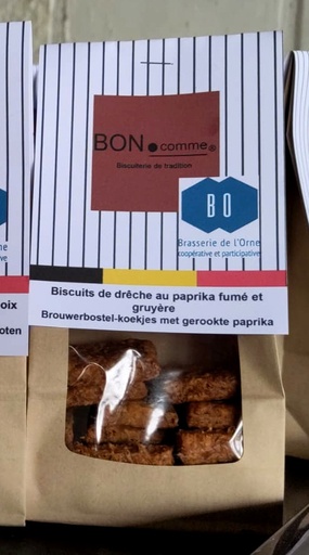 Crackers de drêches paprika gruyères - Bon.comme